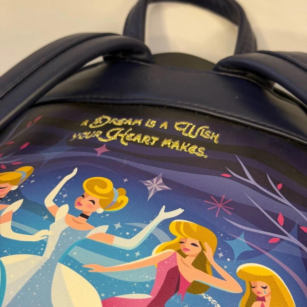 Disney Parks Cinderella Castle Carriage Loungefly Mini Backpack